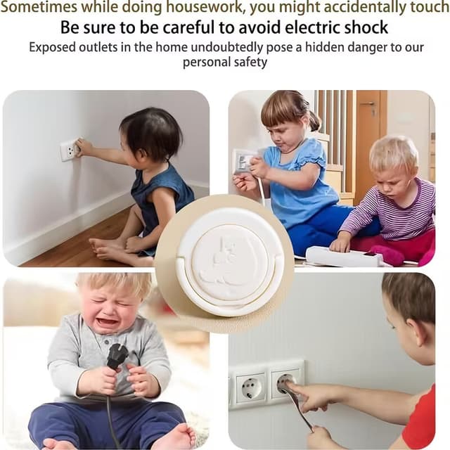 Electrical Socket Safety Covers for Kids (pack of 8)