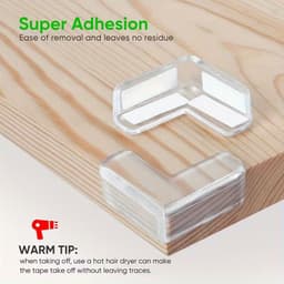 Silicone Furniture Corner & Edge Guard – T Shape (pack of 5) – Image 3