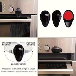 Oven, Appliance & Door Safety Lock – Black (pack of 2) – Image 5