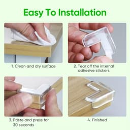 Silicone Furniture Corner & Edge Guard – L Shape (pack of 5) – Image 5