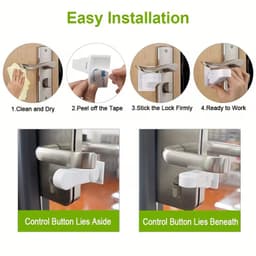 Multi-Purpose Lever, Window & Cabinet Lock – White (1 piece) – Image 4