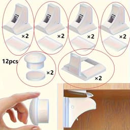 Hidden Magnetic Cabinet & Drawer Locks (set of 4 locks + key) – Image 4